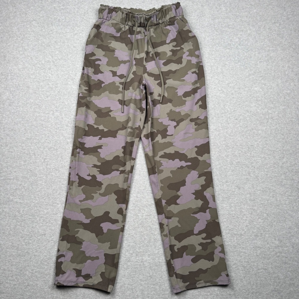 Lululemon On the Fly Pant Heritage 365 Camo Green Twill Multi Size 4 Jogger